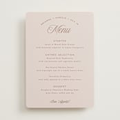"Arching Type" - Menus in Dusty Rose by Hooray Creative - Front