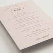 "Arching Type" - Menus in Dusty Rose by Hooray Creative - Detail