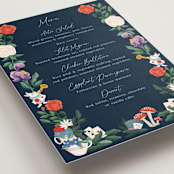 "Disney's Alice In Wonderland Garden Tea Party" - Menus in Evening by Elly - Detail