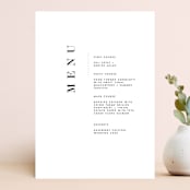 "Urban" - Menus in Onyx by Lori Wemple - Front