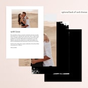 "Urban" - Menus in Onyx by Lori Wemple - Back of Card Options