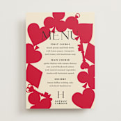 "Pair of Hearts from Disney's Alice In Wonderland" - Menus in Ruby by Baumbirdy - Front