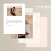 "Classic Lux" - Menus in Blush by Stacey Day - Back of Card Options