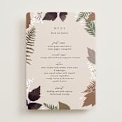 "Autumnal" - Menus in Natural by Alethea and Ruth - Front