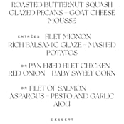 "Carino" - Menus in Brise by Pati Cascino - Detail