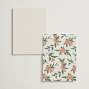"Charming" - Menus in Almond by GeekInk Design - Back of Card Options