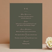 "Simple Type" - Menus in Olive Branch by Stacey Meacham - Front