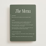 "Highlights" - Menus in Forest by Jackie Crawford - Front