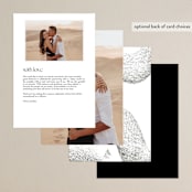 "Forever" - Menus in Ink by Blustery August - Back of Card Options