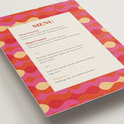 "Pop love" - Menus in New York by Bethania Lima - Detail