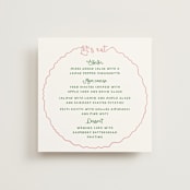 "Squiggly type" - Menus in Carnation by Creo Study - Front