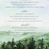 "mountain wedding" - Menus in Summer by Anastasia Makarova - Detail