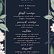 "Floral Edged Frame" - Menus in Royal by Alethea and Ruth - Detail