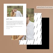 "Open Bar" - Menus in Tuxedo by Jennifer Lew - Back of Card Options
