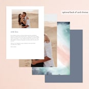 "One Path" - Menus in Beach by Pixel and Hank - Back of Card Options