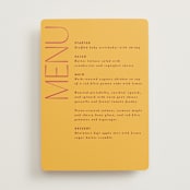 "Amor" - Menus in Caliente by Owl and Toad - Front
