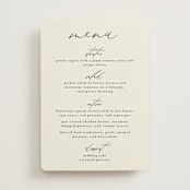 "Love and Faith" - Menus in Vanilla by Louise Kay - Front