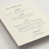 "Love and Faith" - Menus in Vanilla by Louise Kay - Detail