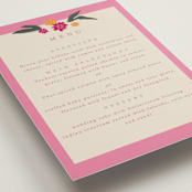 "Phool Bahar" - Menus in Patta by Creo Study - Detail