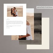 "ataraxia" - Menus in Ivory by Anastasia Makarova - Back of Card Options