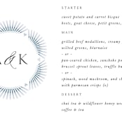 "AKARI" - Menus in Wave by Melanie Kosuge - Detail