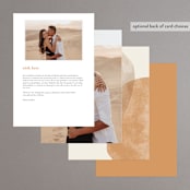 "leaf contour" - Menus in Natural by Susan Zinader - Back of Card Options