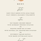 "leaf contour" - Menus in Natural by Susan Zinader - Detail