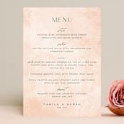"New Blossoms" - Menus in Peach by Olivia Raufman - Front