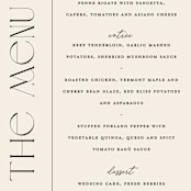 "The Manor" - Menus in Buff by Pixel and Hank - Detail