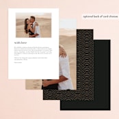 "Encapsulated" - Menus in Black Tie by Hooray Creative - Back of Card Options