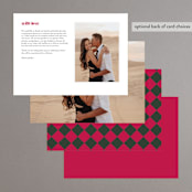 "Rose Garden" - Menus in Magenta by Leah Bisch - Back of Card Options