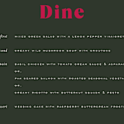 "Rose Garden" - Menus in Magenta by Leah Bisch - Detail
