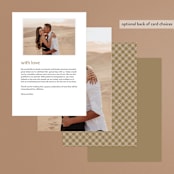 "Understated Elegance" - Menus in Buttercream by Brandy Folse - Back of Card Options