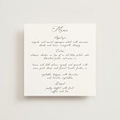 "Poem" - Menus in Snow by Maja Cunningham - Front