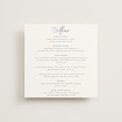 "Empire" - Menus in Dusty Blue by Jennifer Postorino - Front