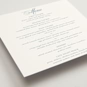 "Empire" - Menus in Dusty Blue by Jennifer Postorino - Detail