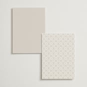 "Lace Trim" - Menus in Cream by Kristen Smith - Back of Card Options