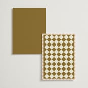 "Handwritten Letter" - Menus in Butterscotch by Helena Vitto - Back of Card Options