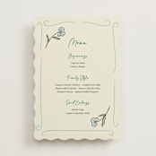 "The Pairfect" - Menus in Waterlily by Helena Vitto - Front