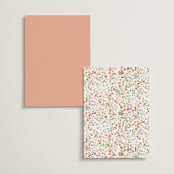 "Avery" - Menus in Peony by Jennifer Wick - Back of Card Options