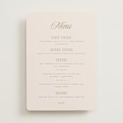 "Felicity" - Menus in Pearl by Leah Bisch - Front