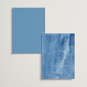 "Royal" - Menus in Cobalt by Petra Kern - Back of Card Options