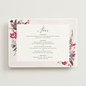 "Gather" - Menus in Lilac by Susan Moyal - Front