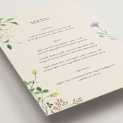 "Wild meadow" - Menus in Elder Flower by Sarah Knight - Detail
