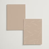 "Ophelia" - Menus in Dusty Rose by Kelly Schmidt - Back of Card Options