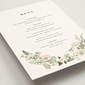 "Lilac Bloom" - Menus in Opal by Susan Moyal - Detail