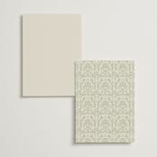 "Century" - Menus in Robins Egg by Jen Owens - Back of Card Options