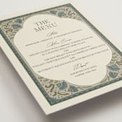 "Century" - Menus in Robins Egg by Jen Owens - Detail