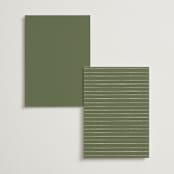 "Vineyard" - Menus in Olive by Sarah Brown - Back of Card Options