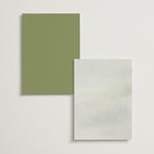 "Countryside" - Menus in Emerald by Petra Kern - Back of Card Options